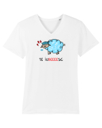 Te iuBEEEEsc Tricou mânecă scurtă guler V Bărbat Presenter