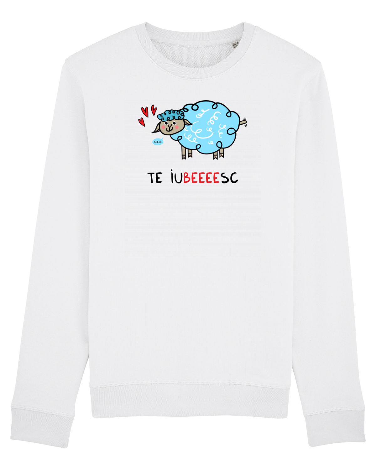 Bluză mânecă lungă Unisex Rise White