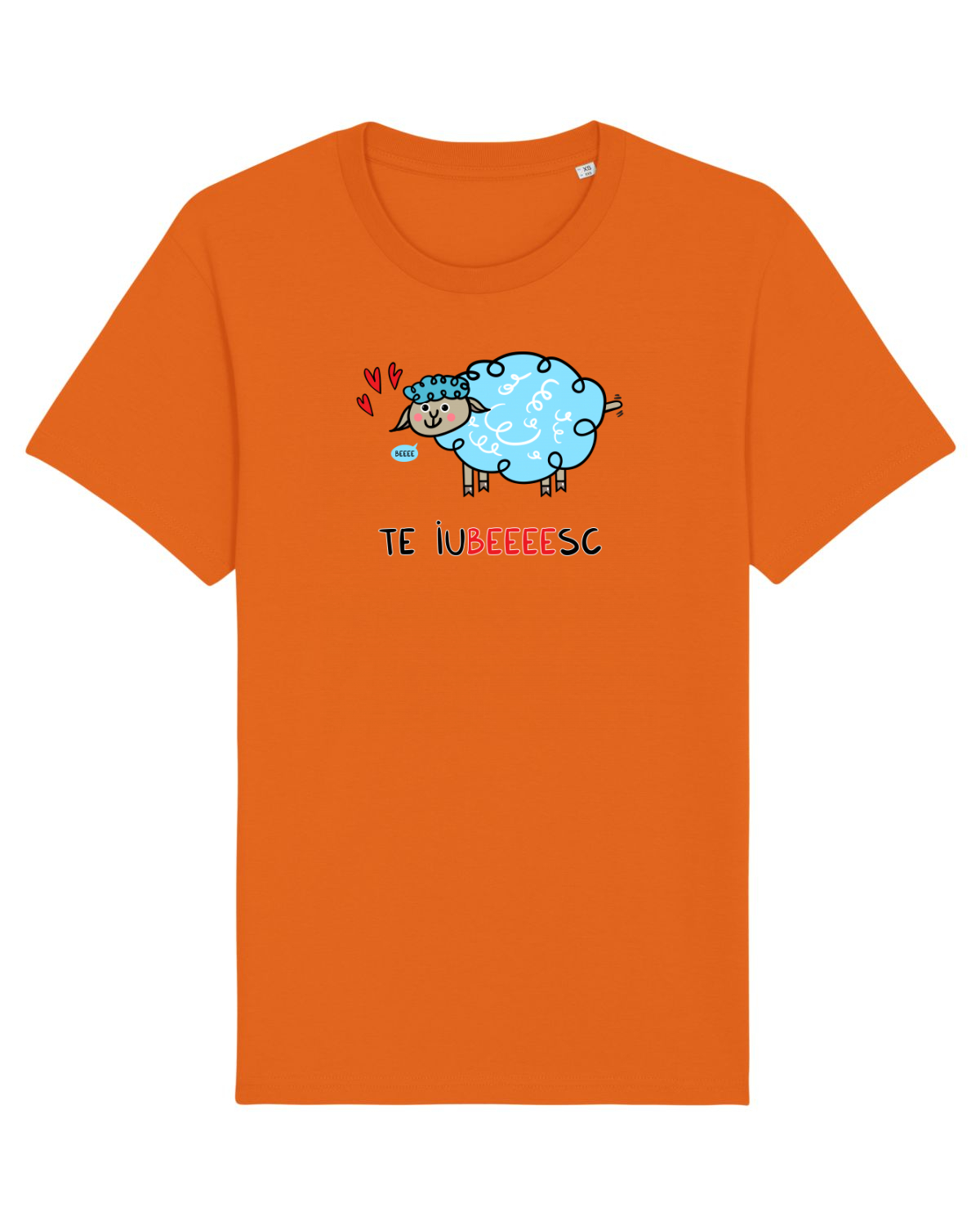 Tricou mânecă scurtă Unisex Rocker Bright Orange