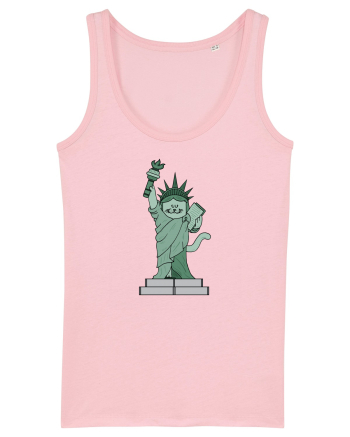 The Cat Statue of Liberty Cotton Pink