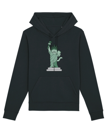 The Cat Statue of Liberty Black