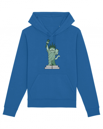 The Cat Statue of Liberty Royal Blue