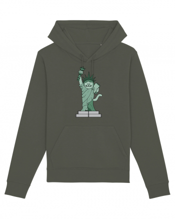 The Cat Statue of Liberty Khaki