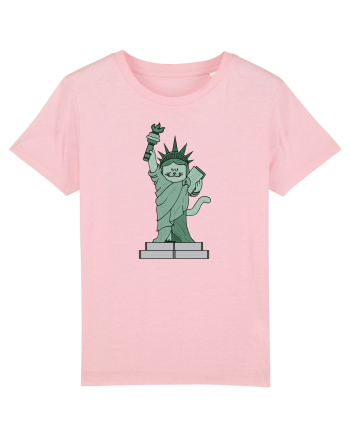 The Cat Statue of Liberty Cotton Pink