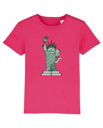 The Cat Statue of Liberty Raspberry