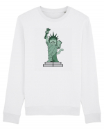 The Cat Statue of Liberty Bluză mânecă lungă Unisex Rise