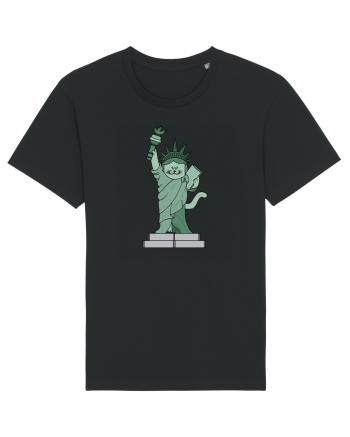 The Cat Statue of Liberty Black