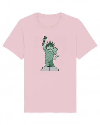 The Cat Statue of Liberty Cotton Pink