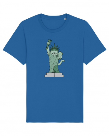 The Cat Statue of Liberty Royal Blue