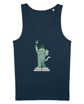 The Cat Statue of Liberty Navy