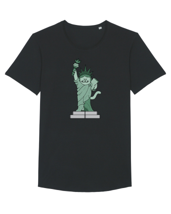 The Cat Statue of Liberty Black