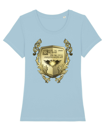 Talk  to the hand - medieval edition Sky Blue