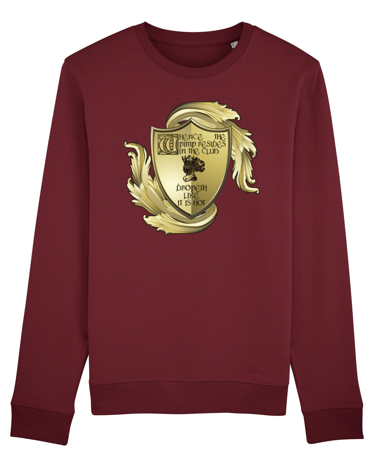 Bluză mânecă lungă Unisex Rise Burgundy