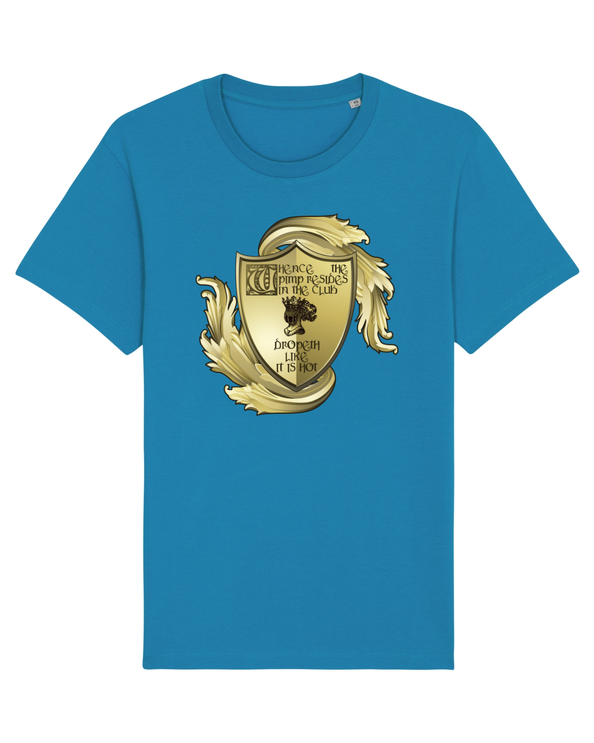 Tricou mânecă scurtă Unisex Rocker Azur