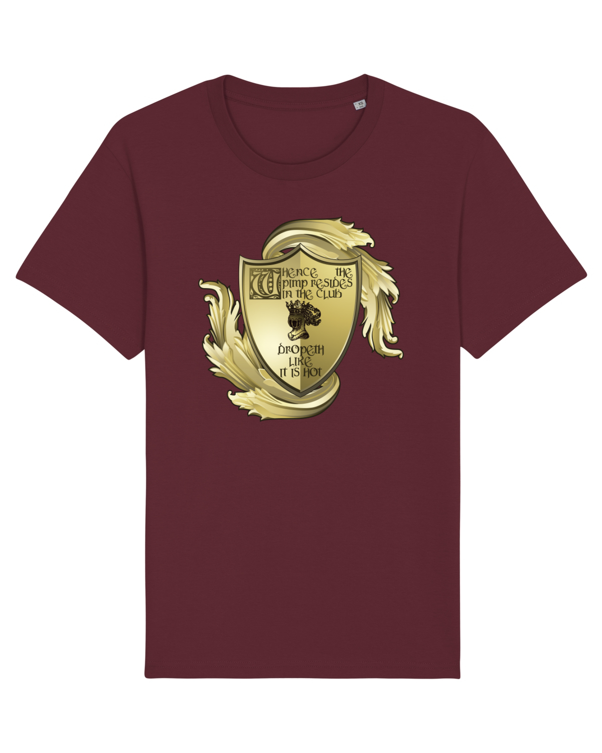 Tricou mânecă scurtă Unisex Rocker Burgundy