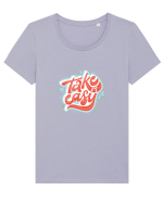 Take it easy Tricou mânecă scurtă guler larg fitted Damă Expresser