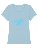 carpe diem Tricou mânecă scurtă guler larg fitted Damă Expresser