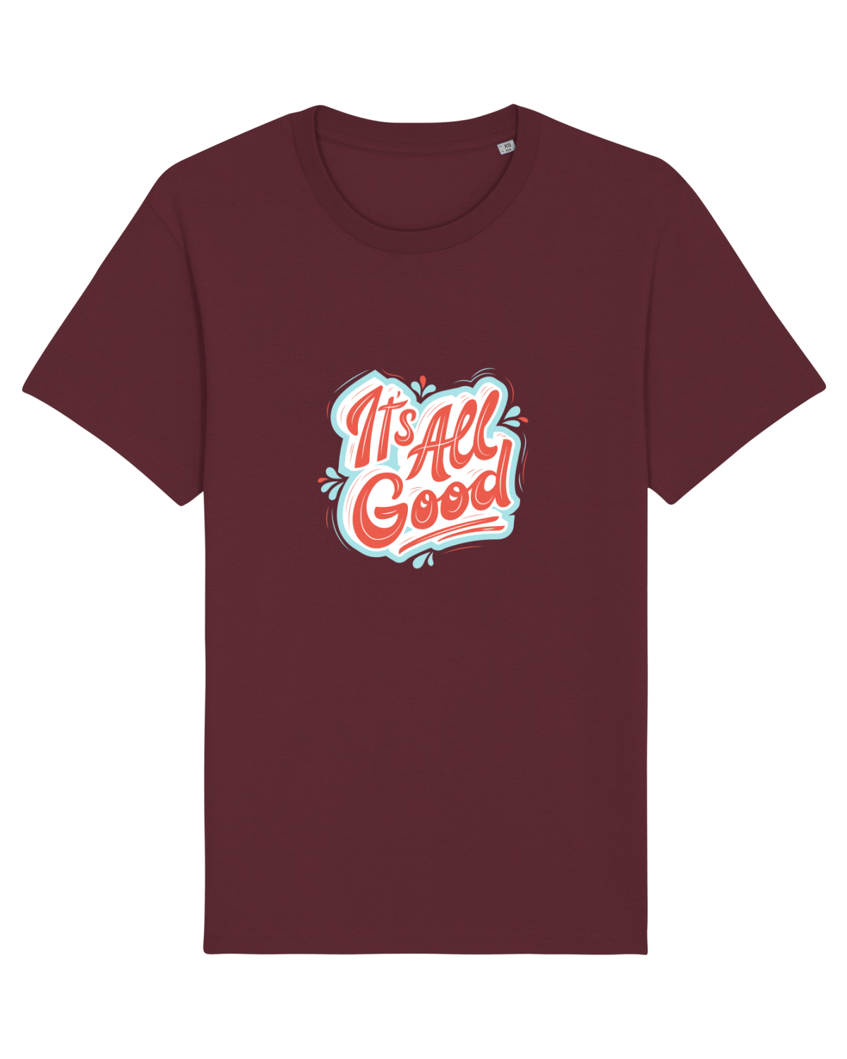 Tricou mânecă scurtă Unisex Rocker Burgundy