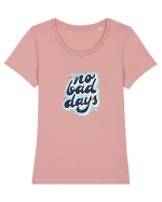 no bad days Tricou mânecă scurtă guler larg fitted Damă Expresser