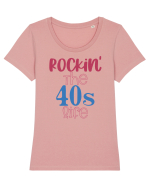 40 ANI ! Tricou mânecă scurtă guler larg fitted Damă Expresser