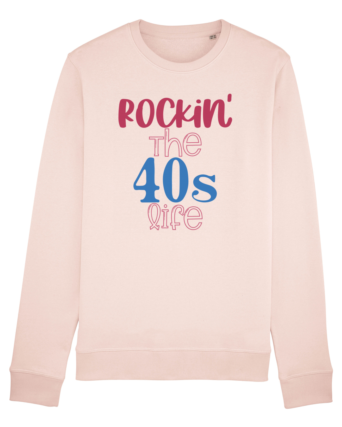 Bluză mânecă lungă Unisex Rise Candy Pink