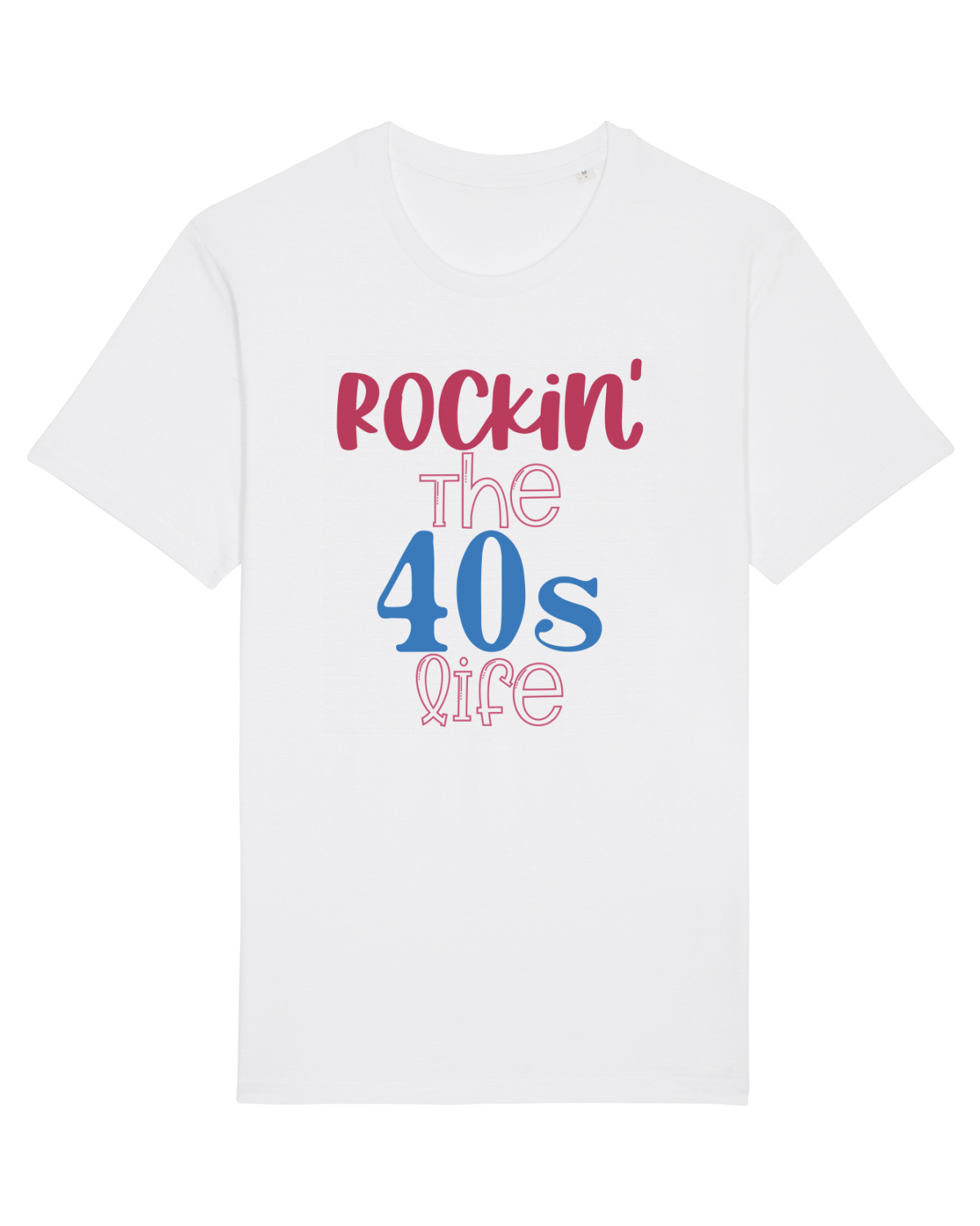 Tricou mânecă scurtă Unisex Rocker White