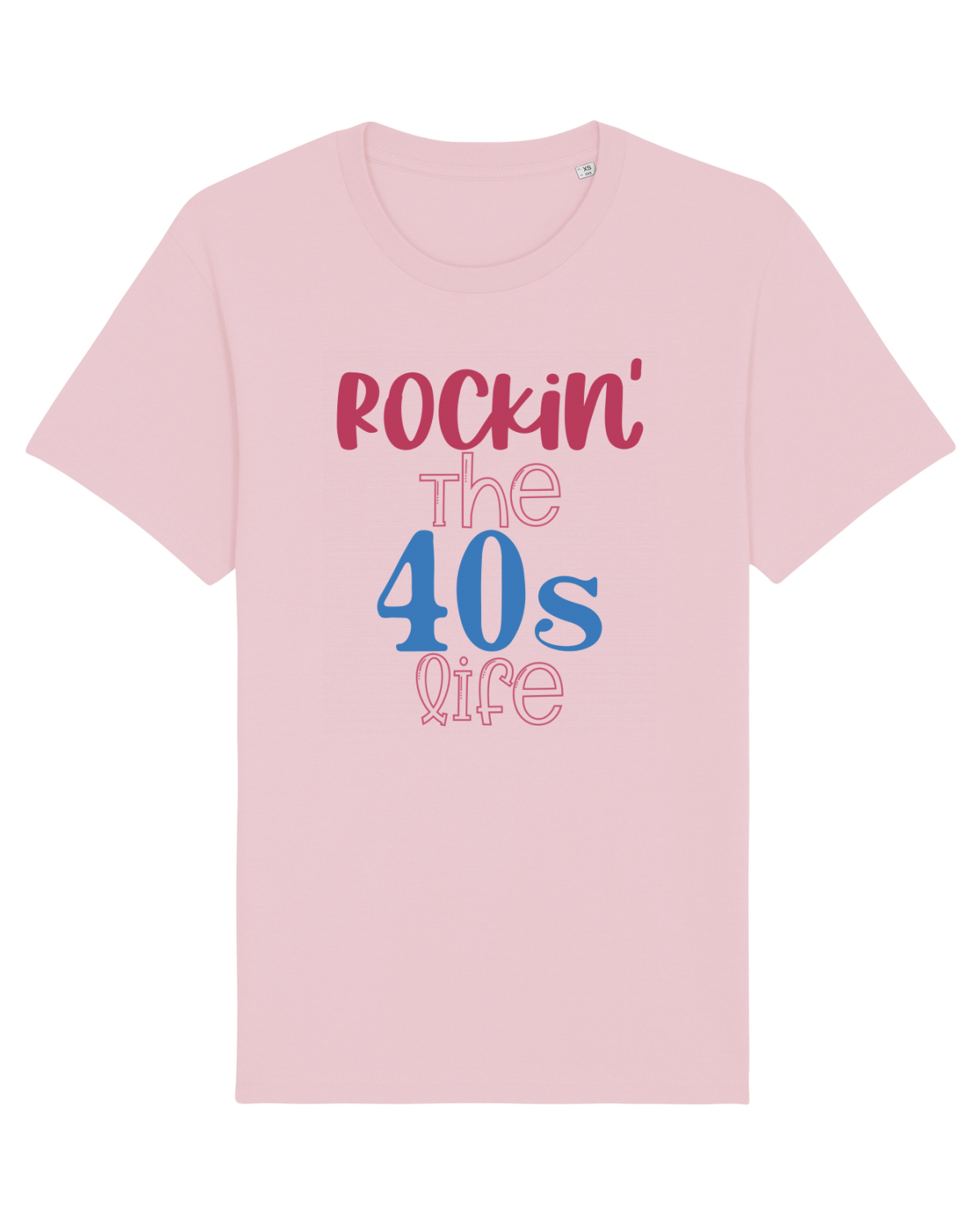 Tricou mânecă scurtă Unisex Rocker Cotton Pink