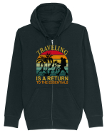 Traveling IS A Return To The Essential Hanorac cu fermoar Unisex Connector