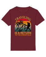 Traveling IS A Return To The Essential Tricou mânecă scurtă  Copii Mini Creator