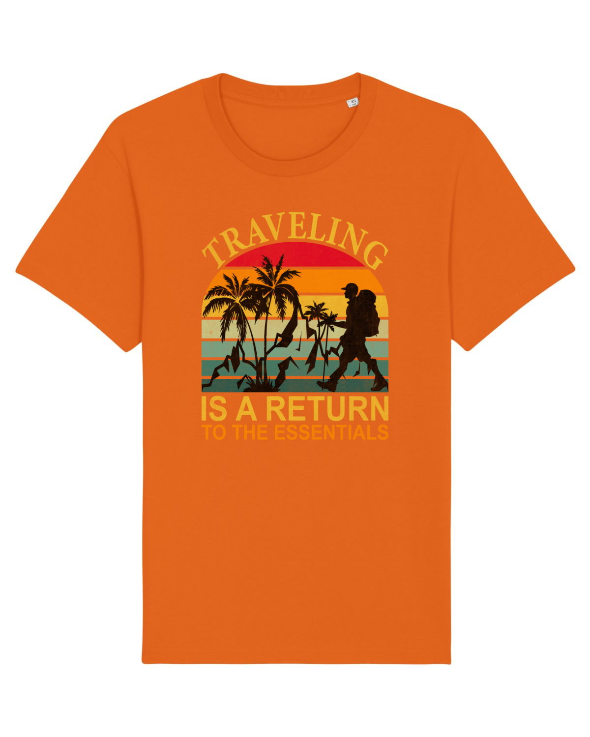 Tricou mânecă scurtă Unisex Rocker Bright Orange