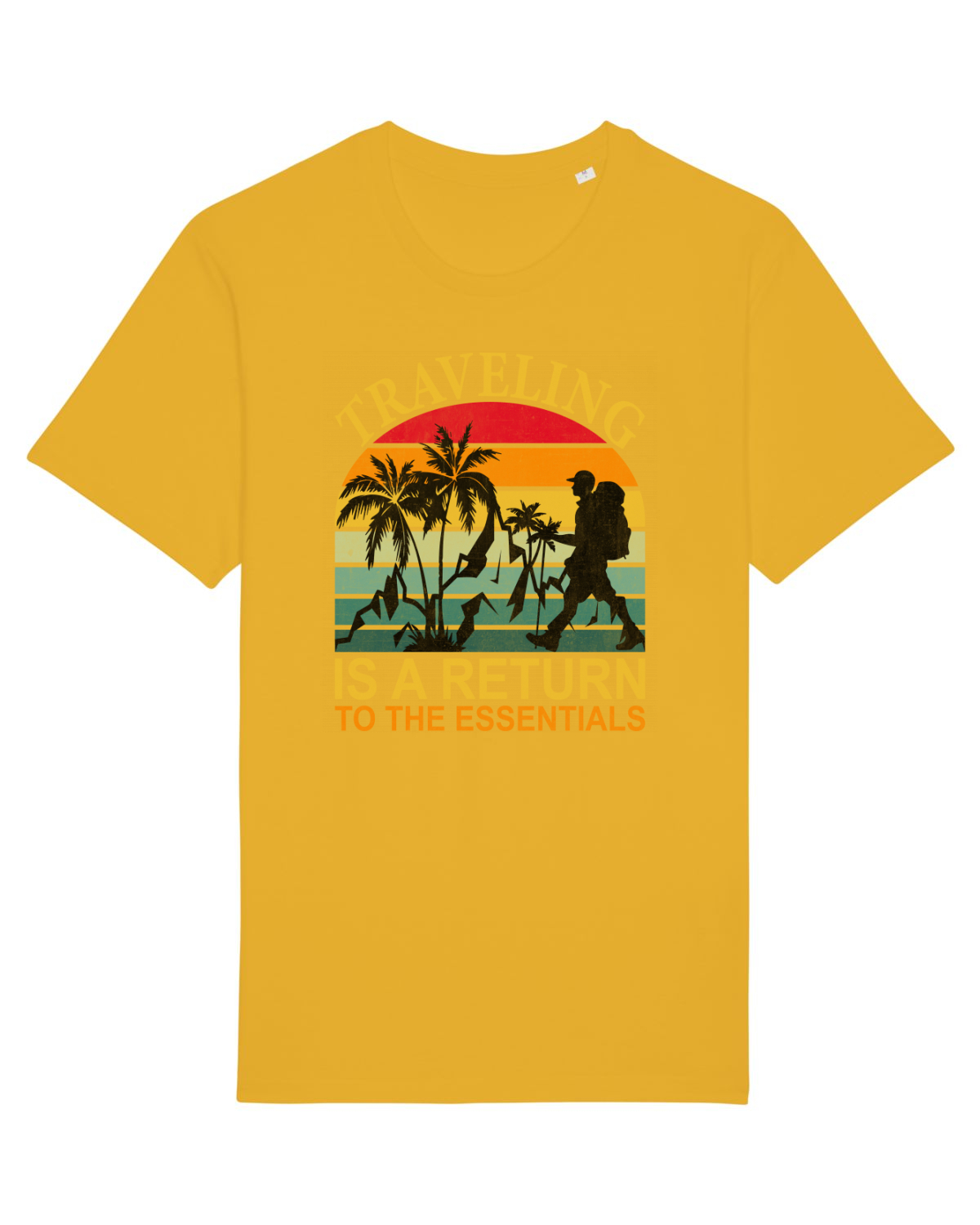 Tricou mânecă scurtă Unisex Rocker Spectra Yellow