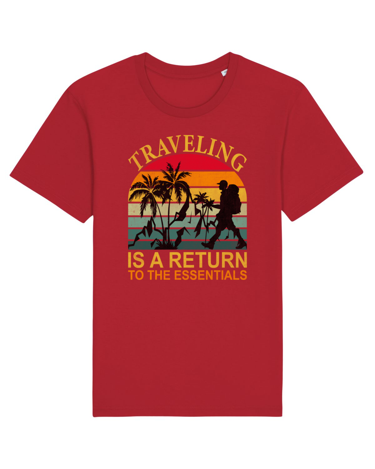 Tricou mânecă scurtă Unisex Rocker Red