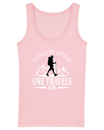 Little by Little One Travels Far Cotton Pink