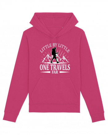 Little by Little One Travels Far Raspberry