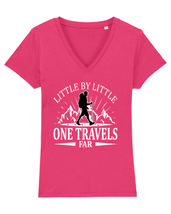 Little by Little One Travels Far Raspberry