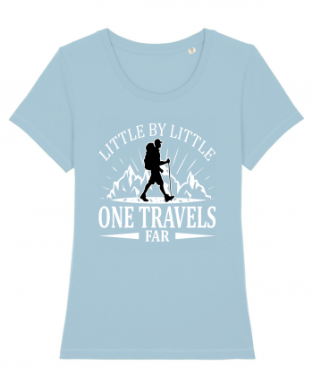 Little by Little One Travels Far Sky Blue