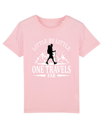 Little by Little One Travels Far Cotton Pink