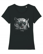 White Tiger Tricou mânecă scurtă guler larg fitted Damă Expresser