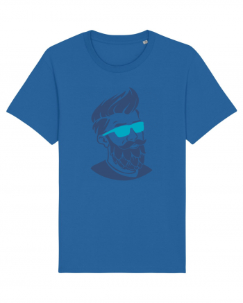 Beard Man Blue Royal Blue