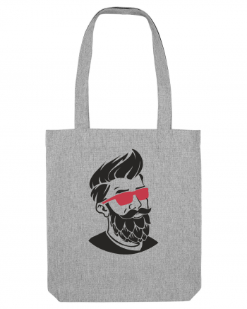 Beard Man Pink Heather Grey