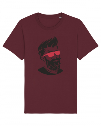 Beard Man Pink Burgundy