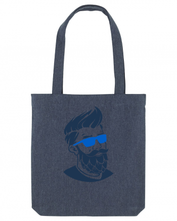 Beard Man Sky Midnight Blue