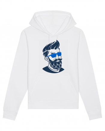 Beard Man Sky White