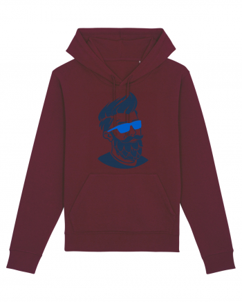 Beard Man Sky Burgundy