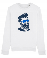 Beard Man Sky Bluză mânecă lungă Unisex Rise