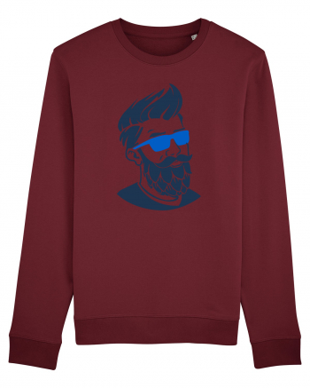 Beard Man Sky Burgundy