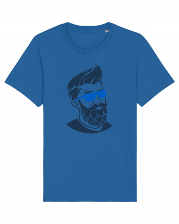 Beard Man Sky Royal Blue