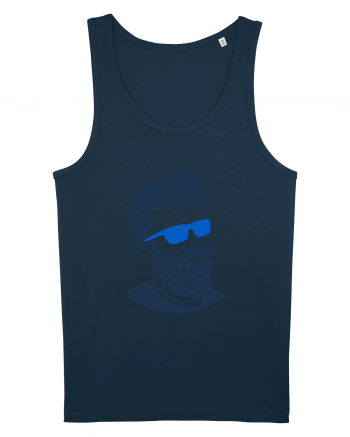 Beard Man Sky Navy