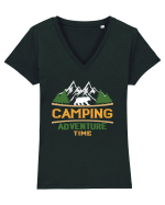 Camping Adventure Time Tricou mânecă scurtă guler V Damă Evoker