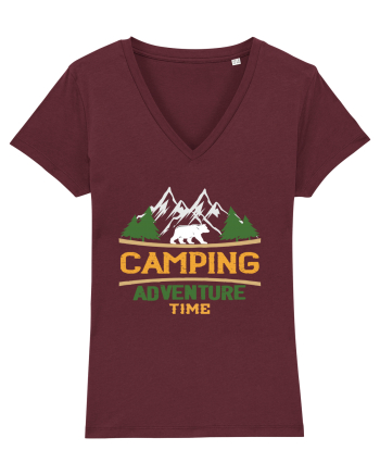 Camping Adventure Time Burgundy